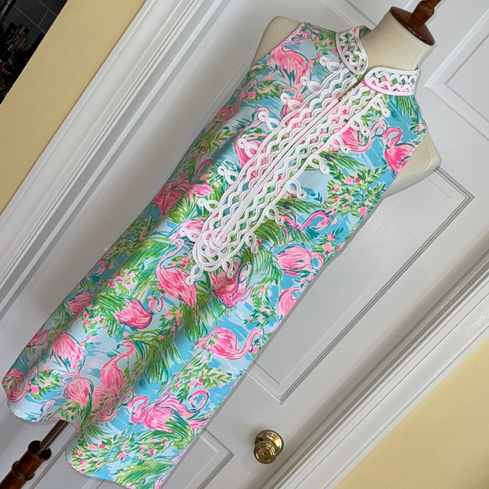 Lilly Pulitzer Tropical Flamingo Mini Dress